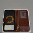 OCASE for iPhone 17 Pro Max Detachable Wallet Case with Card Holder, 2 in 1 PU Leather Flip Folio with RFID Blocking Stand Wrist Strap Shockproof Phone Cover 6.9 Inch 2025, Dark Brown