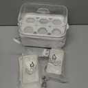 Rapid Egg Cooker Electric 6 Eggs Capacity, Soft, Medium, Hard Boiled, Poacher, Omelet Maker Egg Poacher With Auto Shut-Off, BPA Free-White