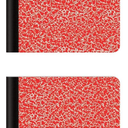 Oxford Composition Notebook, College Ruled Paper, 9-3/4 x 7-1/2 Inches, 100 Sheets, Assorted Marble Cover (2 Red)