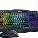 Redragon Updated S101 Programmable Gaming Keyboard and Mouse, RGB Backlit Keyboard Mouse with Software, Independent Macro Record Keys, Value Combo Set