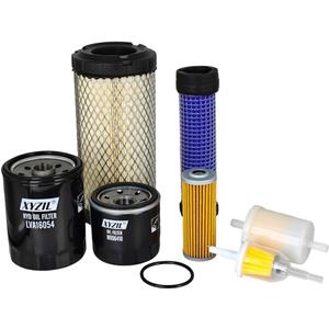 XYZIL Filter Kit LVA21035 Compatible with John Deere 1023E 1026R Compact Utility Tractor 1023E SN -117913 1026R SN -202258 Oil Hydraulic Air Inline Fuel M113621 M806418 LVA16054 AM116304 MIU804763