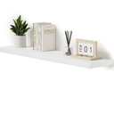 Vivelove Single Floating Shelves 48 Inches, 48 x 10 inch Deep x 1.8 in Thick, Long Wall Shelves Heavy Duty 80 lbs for Bedroom, Living Room, Kitchen, Office, Modern Shelf Book Home Decor, White