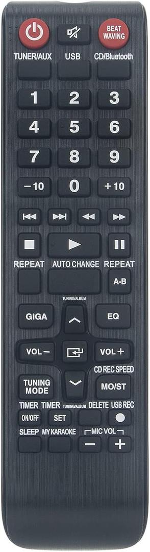 AH59-02553A Replace Remote Control Fit for Samsung Stereo Receiver MX-F630B, MX-F630B/ZA, MX-F830, MX-F830B, MX-F830B/ZA,MX-FS8000, MX-FS8000/ZA, MX-FS9000, MX-F630, MX-F630/XA, MX-F730B