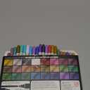 ARTISTRO 24 Metallic Acrylic Paint Markers for Rock, Fabric, Wood, Glass, Craft, Decoration - Dual-Tip Paint Pens - Stocking Stuffers, Christmas Gift Idea for Teens, Grandkids, Kids - Art Supplies