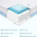 Crib Mattress Dual Sided Memory Foam Baby Toddler Bed Mattress, 52" x 27.6" x 5.5" Soft Breathable Mattresses