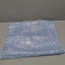 Blue Sequin Table Runner, 10 Ft 1 Pack, Perfect for 6 - 9 Ft Tables, Iridescent Table Runner 120" x 17" 1 Pack for Wedding Baby Shower Birthday Decorations