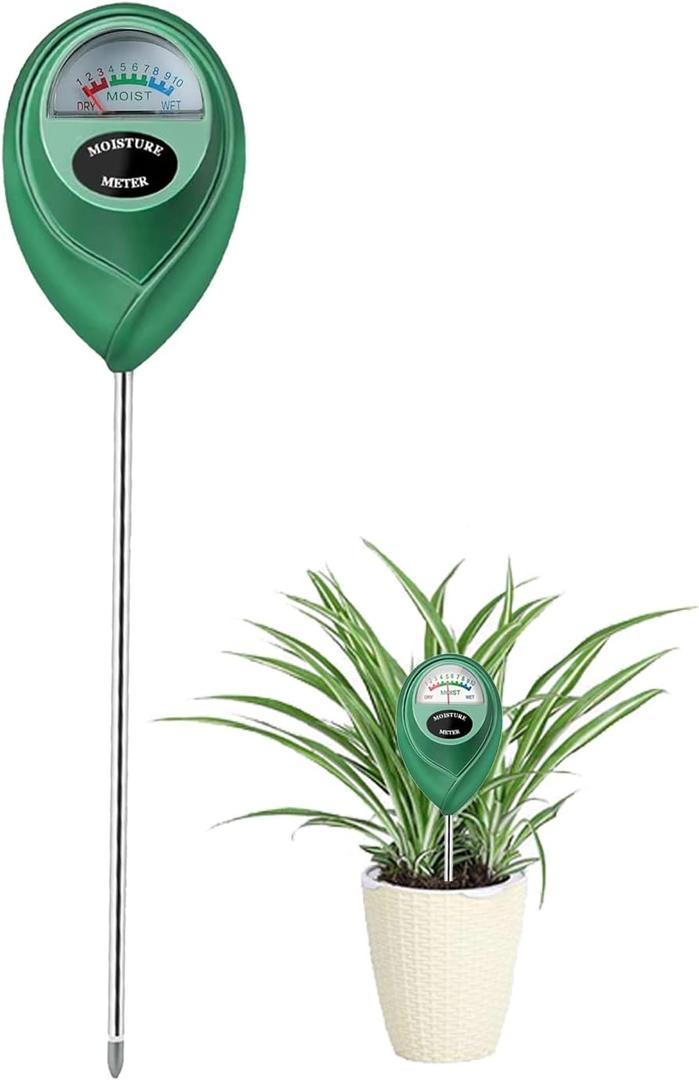 Soil Moisture Meter, Soil Moisture Monitor for House Plants, Soil Hygrometer Moisture Sensor for Indoor & Outdoor, Garden, Farm, Lawn Plant Care, No Battery Needed (Green)