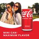 Coca-Cola Fridge Pack Soda Soft Drinks, 7.5 fl oz Cans, 10 Pack - Mini Soda Cans