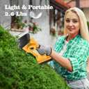 Hedge Trimmer Compatible with Dewalt 20V Battery (Battery Not Included) Cordless Bush Trimmer, Grass Shears, 2 in 1 Cordless Hedge Trimmer for Yard and Lawn