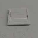 Repa Market 5 Inch White Dryer Vent Cover/Duct Cover for Walls or Ducting/ABS Plastic Grille with Flaps and Insect Screen/Exhaust and Dryer Vent Covers for Indoor & Outdoor Use