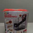 JOYIN Arcade Basketball Game Set with 4 Balls and Hoop for Kids 3 to 12 Years Old Indoor Outdoor Sport Play - Easy Set Up - Air Pump Included - Ideal for Competition