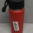 Volhoply Kids Insulated Water Bottle with Straw,16oz Stainless Steel Cold Water Bottles for School,BPA-Free Metal Wide Mouth Cups with Handle Lid,Reusable Double Wall Vacuum Sport Flask (Red,1)