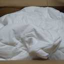 SLEEP ZONE Cooling Mattress Pad King Non Slip, Breathable Bed Cover with Down Alternative Filling Mattress Protector, Easy Washable (White, King, 78x80)