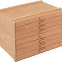 HG Art Concepts Artists Storage Chests - Premium Studio Organizer for Paint Tubes, Brushes, Pencils, Markers, & More! - 4 Drawer - 2 Pack