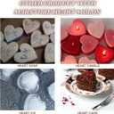 Heart Shaped Cake Pans Heart Silicone Mold for Baking, Large 2 Inches Molds, 10 Cavities Suitable for Ice Cube, Chocolate Mold, Valentines Silicone Molds (2, Grey) (Gray)