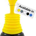 Meadow Lane Small 7" Sink Plunger - Mini Clog Remover for Kitchen & Bathroom Sink Drains - Hand Ergonomic, Space-Saving & Powerful Suction - Universal Fit for Home or Commercial Use, Yellow (1 Pack)