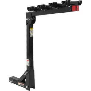 MaxxHaul Hitch Mount 4 Bike Rack 150 lb Capacity HeavyDuty Swing Down Design Fits Cars Trucks SUVs and Minivans with Safety Reflector Easy Install (70210)