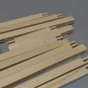 Hotop Stretcher Bars for Needlework 6 Sizes Wooden Canvas Stretcher Bars for Needlepoint Embroidery Stitch Frame Set Bundle with Crafts(6 Size,Natural,6 Set)