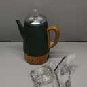 Mixpresso Percolator Coffee Pot Electric 10 Cup, Green Coffee Maker, Coffee Percolator Electric With Keep Warm Function, 10 Cups Stainless Steel Perculator With Basket (Shiny Green)