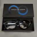 AI Smart Glasses with Camera, 2K Camera Glasses,12MP Video Recording Glasses, Real Time Translation, AI Voice Assistant,Sunglasses with 3 Pack Lenses - Photochromic Lenses,Purple and Blue Lenses (Black)