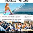 FancyPink Retro Mirrored Polarized Sunglasses for Women w UV400 Protection