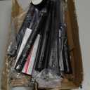 Black Long Curtain Rod Tension Shower Curtain Rods 30 to 120 inch Adjustable Spring Heavy Duty Rods for Bathroom Windows Outdoor No Drill No Slip Spliced and Telescopic Design