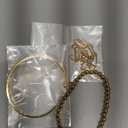 Starain Rose Gold Beaded Bracelets for Women Gold Beaded Ball Stackable Stretch Bracelet Gold Cuff Bangle Set