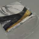 Supwhd Black White and Gold Pillow Covers, Abstract Black and Gold Pillow Covers 18x18 Set of 2, Modern Boho Home Decor, Black and Gold Decorative Throw Pillows Cover for Couch Living Room Bedroom