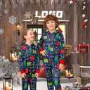 VNVNE Matching Christmas Onesie Pajamas for Women/Men/Couples/Family, Xmas Holiday Long Sleeve One-Piece Adults Pjs Sleepwear (Small)
