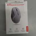 Lenovo WL310 Bluetooth Silent Mouse, Ergonomic, Adjustable DPI, Silent Clicks, Bluetooth 5.0, Portable for Windows, Mac, and Chromebook, Grey