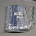 KOZYFLY Modern Abstract Small Area Rugs, 2x3 Washable Kitchen Rug Non-Slip Soft Small Bathroom Rug, Blue/Grey/Beige Striped Entryway Rugs Abstract Print Faux Wool Doormat for Bedside Entrance Bedroom