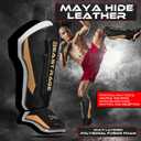 BEAST RAGE MMA Martial Arts Shin Guards for Kickboxing Adjustable Muay Thai, Padded Martial Arts Shin Pads Leg Guard with Instep Sleeves MMA Training BJJ Karate Boxing Taekwondo (Golden, XL)