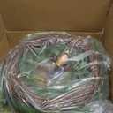 Christmas Wreath Decorations - 24 Inch Norfolk Pine Wreath with Vintage Charm Cow Bell, Christmas Wreaths for Front Door, Christmas Door Wreath for Outdoor Indoor Wall Windows Christmas Decor (1 Pack)