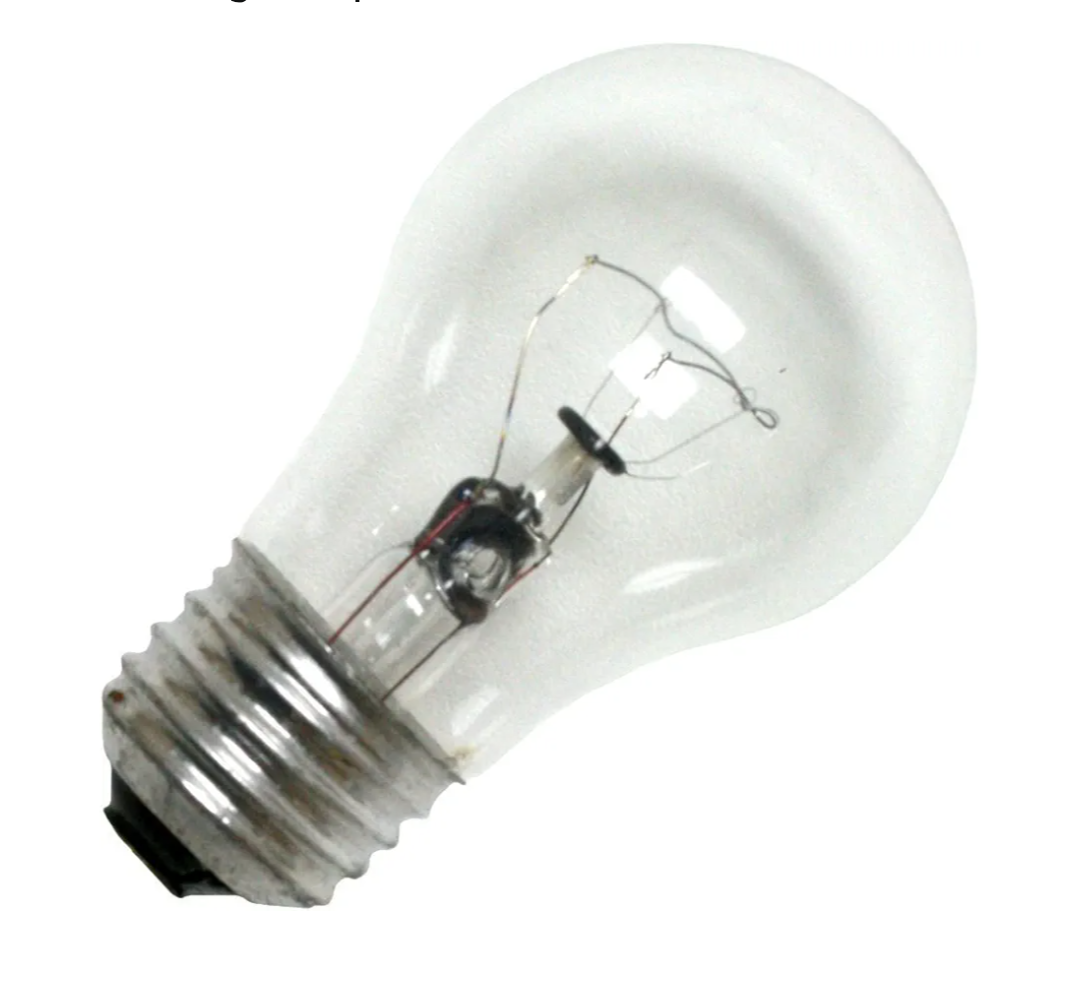 GE Appliance Clear Light Bulb 40w, A15 Bulb Type, Medium Base | 415 Lumens | 2Count per Pack (1Pack)