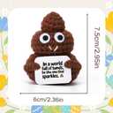 4 x Novelty Gag Gifts, White Plastic Toy, Quirky Prank Item for Adults, Christmas Stocking Stuffer, Funny White Elephant Gift for Friends and Coworkers