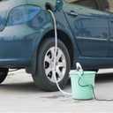 12V Fuel Transfer Pump, Mini Portable Stainless Steel On/Off Switch Oil Diesel Fuel Transfer Water Pump 12V 40mm
