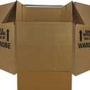 UBOXES Space Savers Wardrobe Moving Boxes With Hanger 20" x 20" x 34" (3 Pack)