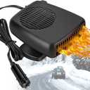 Car Heater Fan, Portable Electronic Auto Fan Heater 12V 150W 2 in 1 Heating/Cooling Function Fast Heating Car Defrost Defogger