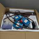 DLLT Modern Floor Lamp for Room: 3-Light Brown Tree Dimmable Floor Lamps with Beige Shades for Living Room - Arc Standing Lamp for Bedroom - Tall Floor Lamp for Office Corner 3 LED Bulbs Included