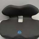 Ergonomic Memory Foam Seat Cushion for Office Chair, Car Seat, Gaming Chair, Dining Chairs| Sciatica, Tailbone & Coccyx Pain and Pressure Relief | Lumbar & Lower Back Support | Orthopedic Design