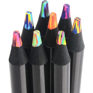 nsxsu Art Supplies for Kids Teens Adults, 8 Pieces Rainbow Colored Pencils, Multicolored Cool Stuff Fun Art Pencil Teen Girl Gifts Trendy Stuff for Coloring, Drawing, Party Favor Bags