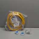 72" Dryer Gas Line Hose/Appliance 3/4 Flexible Natural Gas Line with Connector 1/2" MIP 1/2"FIP 3/4"MIP Fitting,5/8" OD(1/2" ID) Gas Range Connector Kit for Gas Stove, Dryer, Water Heater-by MIFLUS