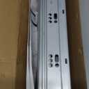 Soft Close and Push to Open Dual-Function Bottom Mount Drawer Slides Rails with Rear mounting Bracket Locking Devices Screws for Face Frame Or Frameless Application15 inch, 1 Pair