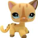 Mini Pet Toys #886 Yellow Short Hair Cat Rare Cream Stripe Blue Eyes Cute Kitty