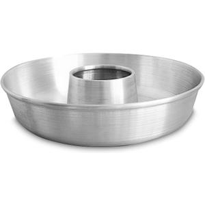 Aluminum Ring Cake Pan (9.5 in) - Ring Mold Pan - Fluted Tube Pans for Baking Pound Cake - Flan Molds for Baking - Molde para Flan - Molde para Chocoflan - Moldes para Pasteles