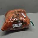 KOUFALL Velvet Black Out Curtains 96 Inch Long 2 Panel Set for Sliding Glass Doors, Burnt Orange Thermal Blackout Pleated 8FT Length Floor to Ceiling Track Curtains with Hooks Mount System