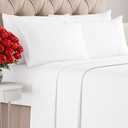 Queen 6 Piece Sheet Set - Comfy Breathable & Cooling - Ultra Soft Hotel Luxury Bedding Set w/ 8-16 Inch Deep Pockets - 1 Flat & 1 Fitted Sheet & 4 Pillowcases - Cozy, Wrinkle Free & Easy Care - White