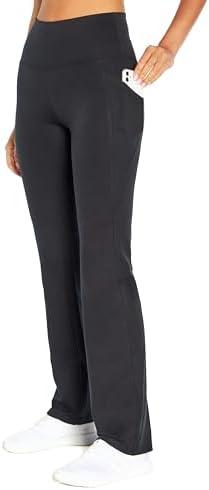 Balance Collection Womens Easy Bootcut Pocket High Rise Pant, S