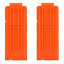 FUCAS Soft Bullet 2pcs Clips 12 Bullets Dart Gun Clips Magazine Clip for Nerf Toy Dart Gun (2 pcs)