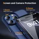 Miracase Magnetic Series for iPhone 16 Pro Max Case [Compatible with MagSafe] [with Screen Protector] Military-Grade Protection, Anti-Fingerprint, Slim Phone Case for 16 Pro Max 6.9 inch- Dark Blue